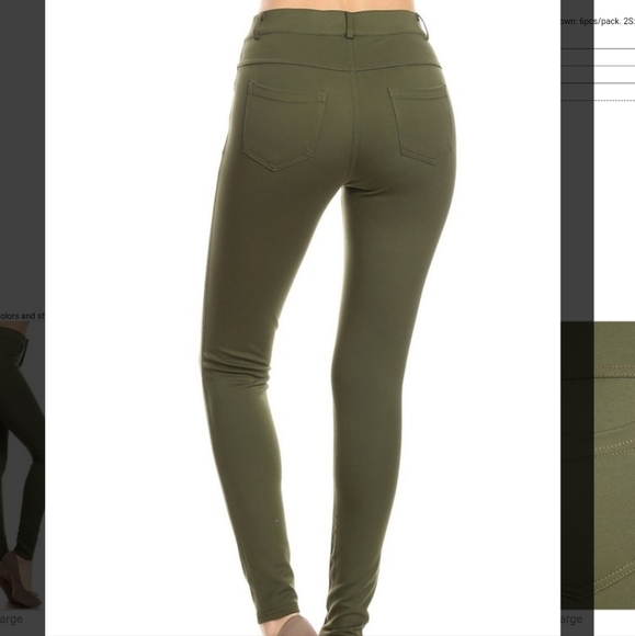 Women's Jean Look Buttery Soft Jeggings 01 - Picture 2 of 6